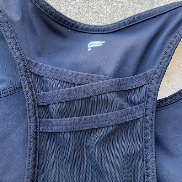 Fabletics Trinity High Impact Black Sports Bra Size L - Picture 5 of 11